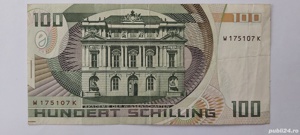 bancnota 100 silingi 1984 - imagine 2