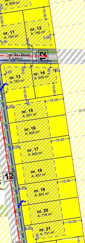 Parcela intravilan 805mp, Sanandrei, Timis, 29900 Euro+TVA - imagine 3