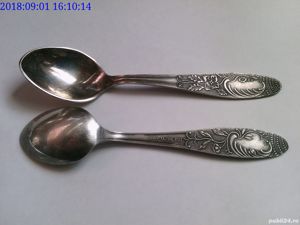 Lingurite vechi rare set 6 buc si Caseta originala - imagine 3