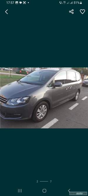 Vând Vw Sharan, an 2017, 2.0 diesel  - imagine 2