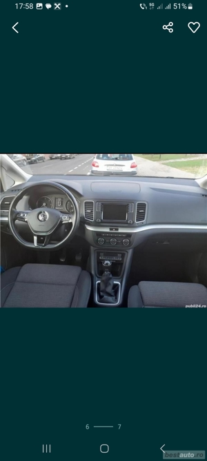 Vând Vw Sharan, an 2017, 2.0 diesel  - imagine 3
