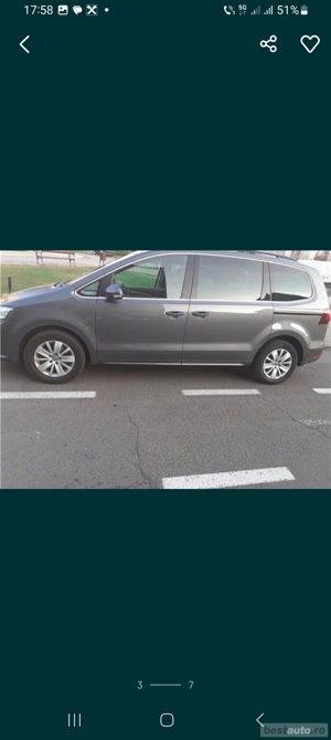 Vând Vw Sharan, an 2017, 2.0 diesel  - imagine 5