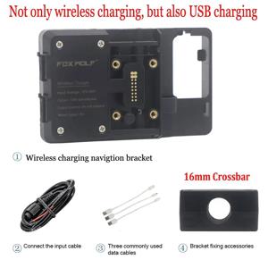 Suport de telefon moto cu incarcare wireless si USB  BMW  - imagine 2