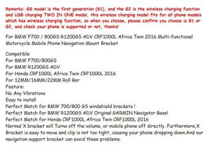 Suport de telefon moto cu incarcare wireless si USB  BMW  - imagine 6