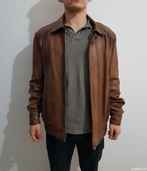 Geaca de piele barbateasca - imagine 2