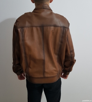 Geaca de piele barbateasca - imagine 3