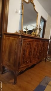 Oglinda baroc 170x150 cm lemn antica vintage retro  - imagine 4