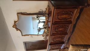Oglinda baroc 170x150 cm lemn antica vintage retro  - imagine 8