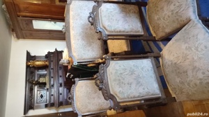 Salon flamand Canapea,  jilt+ 4 scaune antice - imagine 9