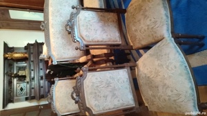 Salon flamand Canapea,  jilt+ 4 scaune antice - imagine 3