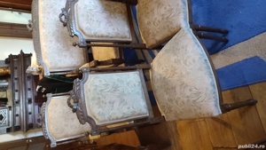 Salon flamand Canapea,  jilt+ 4 scaune antice - imagine 7