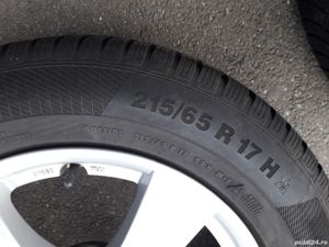 Vand 1 buc Janta Alutec  VW  Tiguan cu sau separat cauciucuri de iarna 215/65/17  , 5x112 ,et 33 - imagine 4