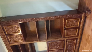 Biblioteca Florentina lemn masiv antica vintage retro 