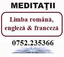 Meditatii limba romana, engleza & franceza (Timisoara)