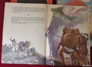 Lot 3 carti Povesti si Povestiri bogat ilustrate anii 80, format mare 24x32cm - imagine 6