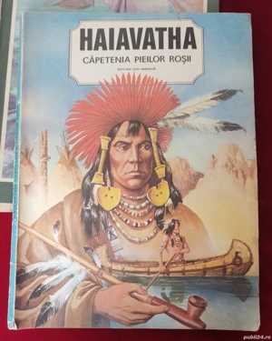 Lot 3 carti Povesti si Povestiri bogat ilustrate anii 80, format mare 24x32cm - imagine 7