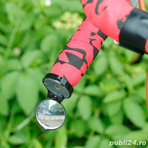 Mini oglindă bicicleta dop cursiera mtb convexa pliabila ghidon trotin - imagine 5