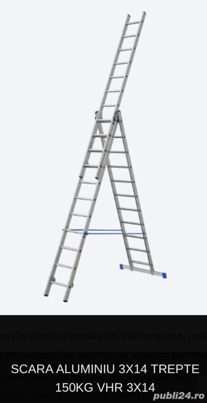 inchiriez scars 3x14 trepte, 9,5 m 