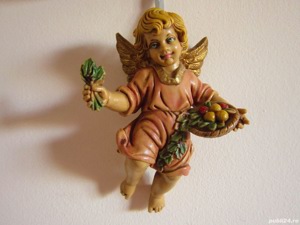 cadou rar Craciun decoratiune Inger vintage Fontanini colectie Italia 1970