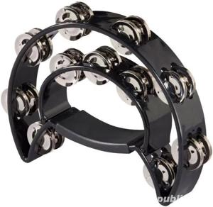 Tamburina clopotei dubla Parrot   percuție plastic negru