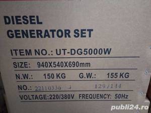 Generator electric diesel 5.5kva  Nou - imagine 5