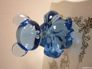  cadou rar decoratiune superba Urs sticla masiva Pilgrim handmade Germany
