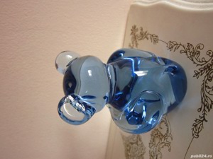  cadou rar decoratiune superba Urs sticla masiva Pilgrim handmade Germany - imagine 5