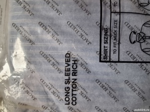 Camasa cu maneca lunga albastra cu dungi albe 45 - imagine 7