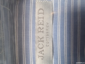 Camasa cu maneca lunga albastra cu dungi albe 45 - imagine 2