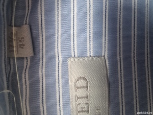 Camasa cu maneca lunga albastra cu dungi albe 45 - imagine 6