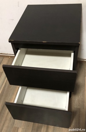 Noptiera cu 2 sertare pentru dormitor; Mic dulap - imagine 2