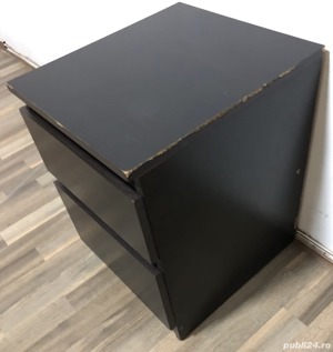 Noptiera cu 2 sertare pentru dormitor; Mic dulap - imagine 4