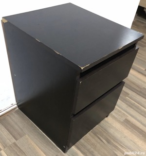 Noptiera cu 2 sertare pentru dormitor; Mic dulap - imagine 3