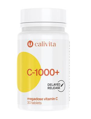 C 1000+ megadoză de vitamina C 1000 mg cu eliberare prelungită şi extract de măceşe culturi organice