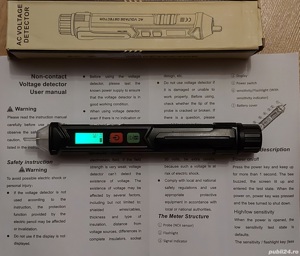 Detector   creion tensiune digital AC fără contact - ANENG AC1010 - imagine 4