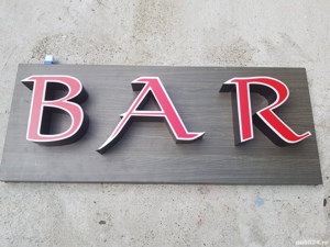 Firma luminoasa BAR litere volumetrice