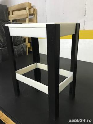 Butuc transare, masa de lucru macelarie din polietilena HDPE 90x60x40(hxLxl) cu blat de 3cm grosime. - imagine 3