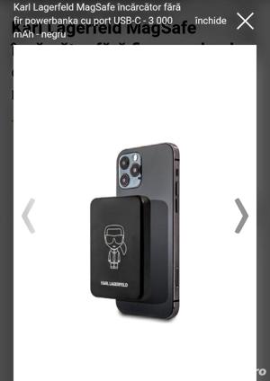 Vând baterie externă iPhone si nu numai Karl lagerfeld  model: LR-30W 