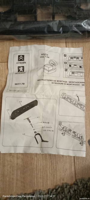 Suport schiuri original Peugeot - Citroen nou - imagine 3