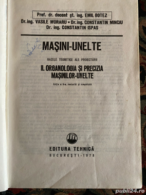 Masini unelte - organologia si precizia masinilor unelte 