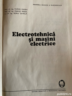 Electrotehnica si masini electrice 