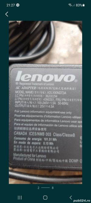 Incarcatoare, Alimentatoare Laptop Lenovo,Toshiba,Dell,Sony,HP - imagine 2