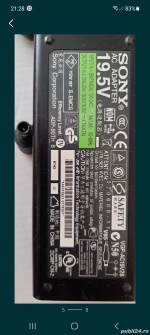 Incarcatoare, Alimentatoare Laptop Lenovo,Toshiba,Dell,Sony,HP - imagine 5