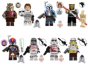 Set 8 Minifigurine tip Lego Star Wars cu Han Solo si Savage Opress