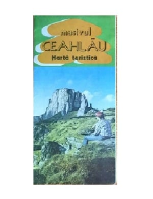 Masivul Ceahlau - harta turistica 66 x 47 cm