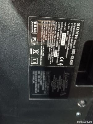 set 2 difuzoare 1-826-791-21 8ohm 10w de pe tv Sony kdl-40l4000 - imagine 6