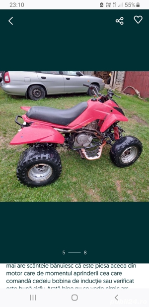 ATV dinli cu motor Dominator Honda 650 cm3 defect de piese.5 000 lei - imagine 5