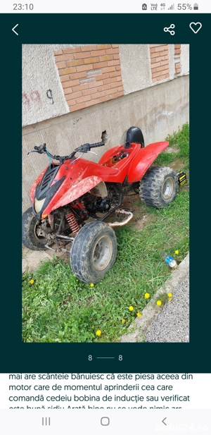 ATV dinli cu motor Dominator Honda 650 cm3 defect de piese.5 000 lei - imagine 8