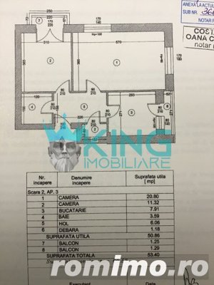 Apartament 2 camere | 51mp | P/11 | Centrala | Mobilat | Grozavesti-Onix - imagine 8