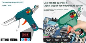 Pistol lipit cu rola atasabila + sarmna + Pensa +Pompa cositor. Nou! - imagine 3